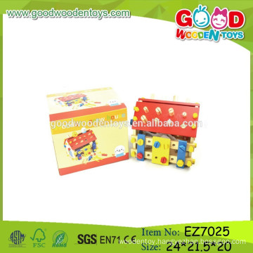 OEM & ODM Child Assembly House Toy,Wholesale Wooden Assembly House,Kids Wooden House Toys